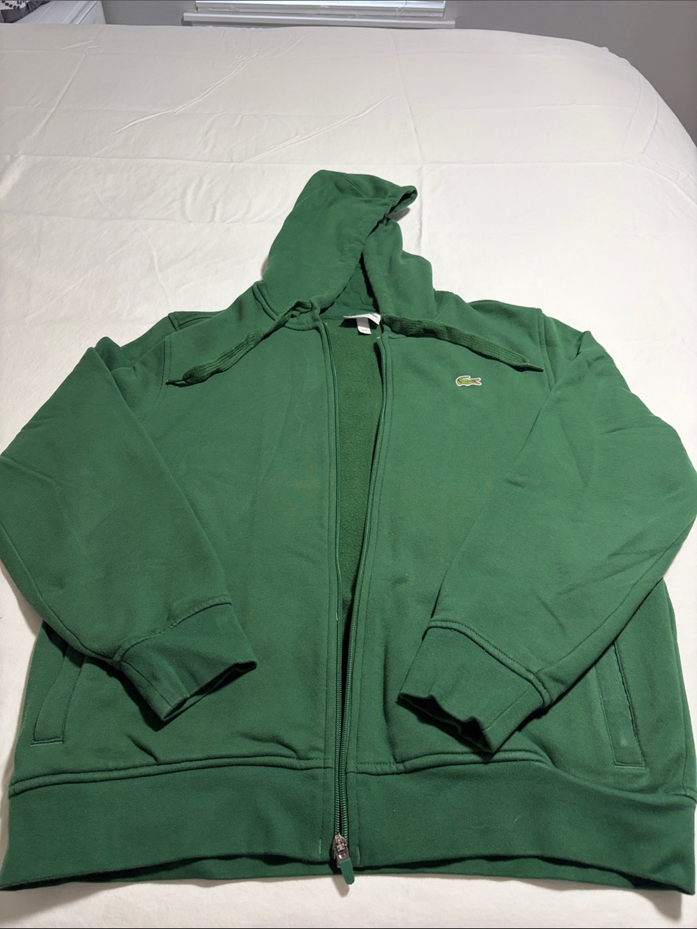 Men’s Lacoste Forest Green Full-Zip Hooded Jacket for Me